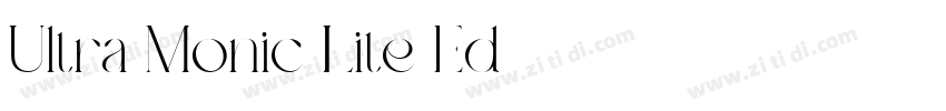 Ultra Monic Lite Ed字体转换